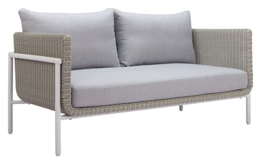 Frais Loveseat Gray - Elegant & Cozy Loveseat with a Soft Gray Upholstery for a Modern, Sophisticated Look
