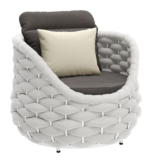 Coral Reef Accent Chair Gray - Elegant & Cozy Accent Chair with a Chic Gray Upholstery for a Contemporary Touch