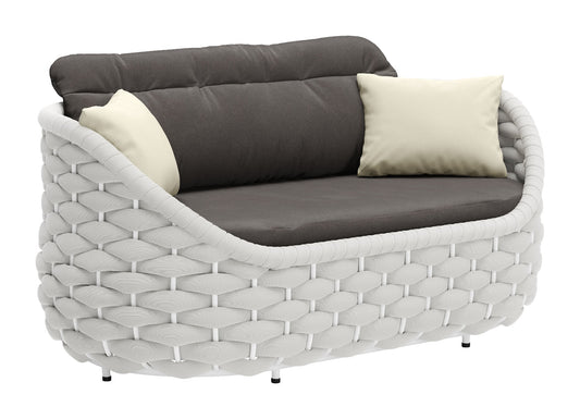 Coral Reef Loveseat Gray - Stylish & Comfortable Loveseat with a Soft Gray Upholstery for a Relaxing, Modern Look
