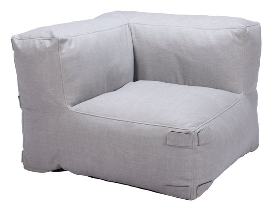 Luanda Corner Chair Gray - Comfortable & Modern Corner Chair with a Sophisticated Gray Upholstery for a Versatile, Stylish Look