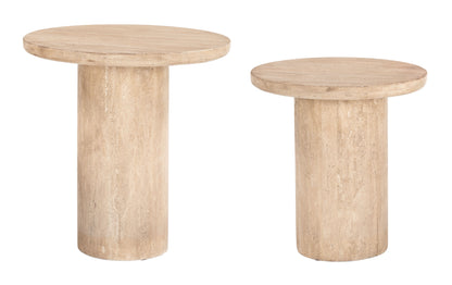 Fenith Accent Table Set (2-Piece) - Natural Elegant and Versatile Accent Tables for Contemporary Living Spaces