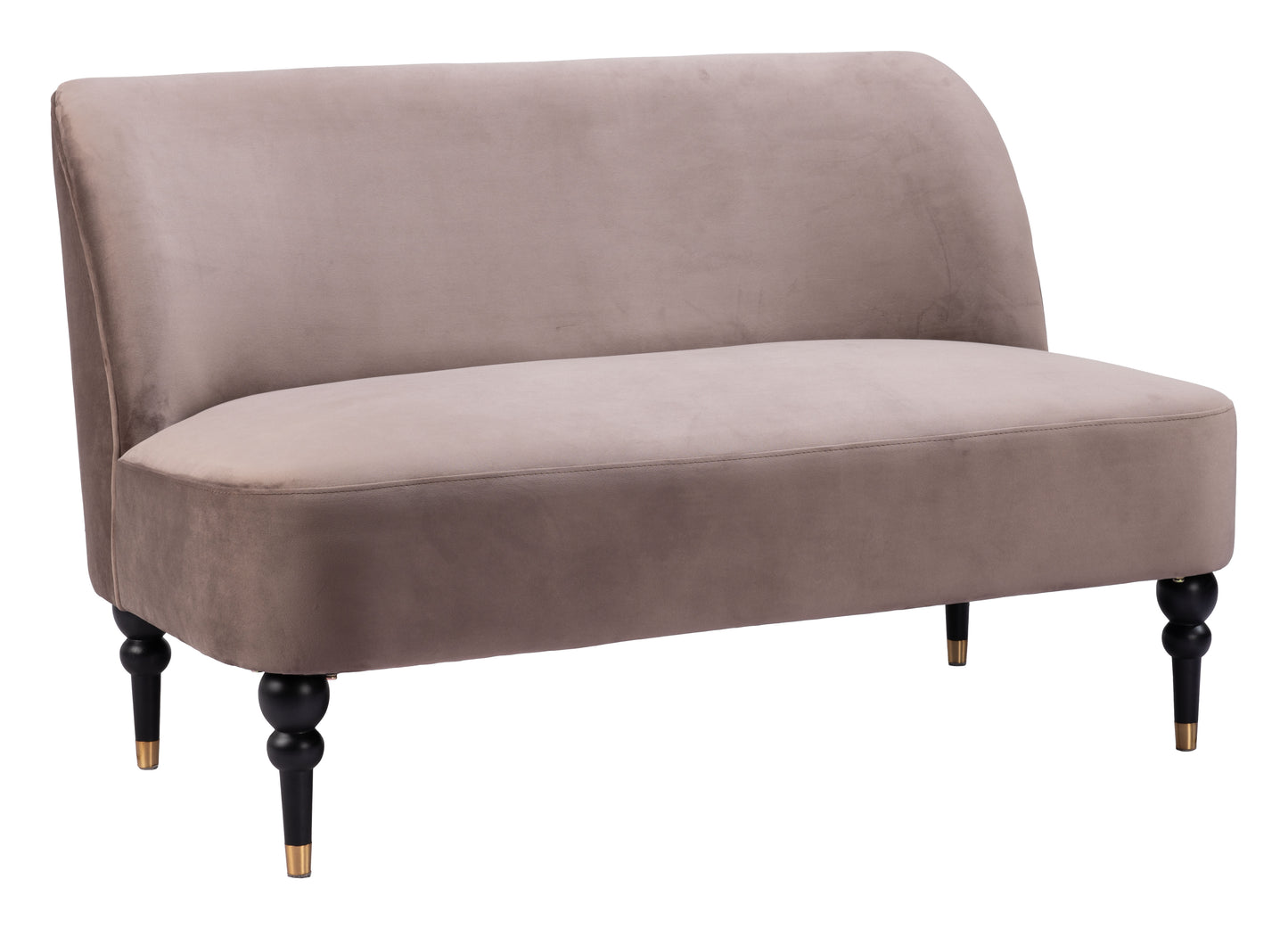 Bintulu Loveseat - Taupe Stylish and Comfortable Upholstered Loveseat for Modern Living Rooms