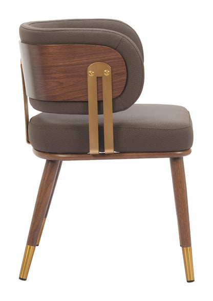 Brew Dining Chair (Set of 2) Brown & Walnut – Elegant and Comfortable Brown & Walnut Dining Chairs for Modern Dining Spaces