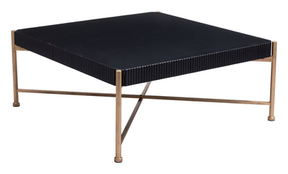 Nazaire Coffee Table - Black Sleek and Modern Coffee Table for Contemporary Living Rooms