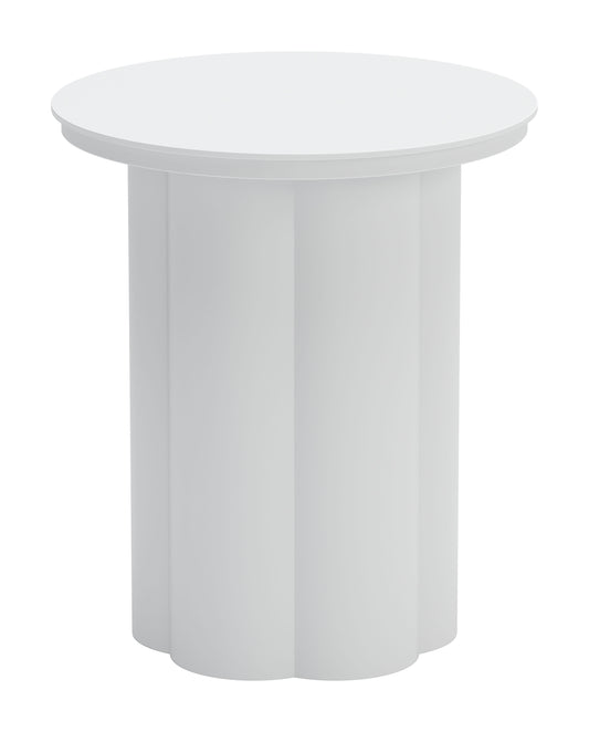 Kogur Side Table White - Sleek & Modern Side Table with a Clean White Finish for a Contemporary Touch