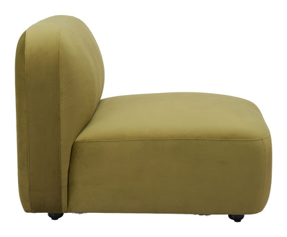 Biak Middle Chair - Green Stylish and Comfortable Upholstered Chair for Modern Living Spaces