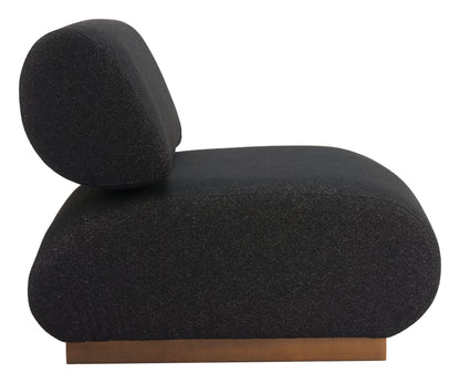 Barsa Accent Chair - Black Sleek and Modern Upholstered Chair for Contemporary Living Spaces