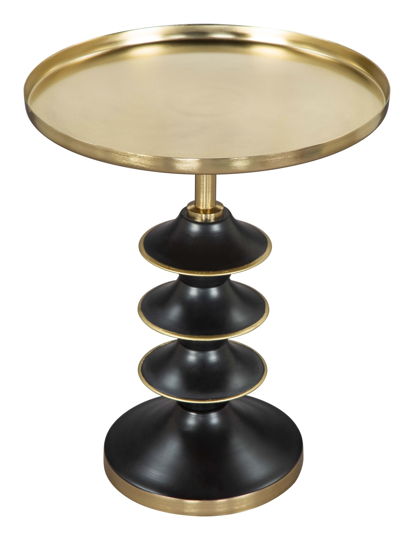 Donahue Side Table Gold & Black