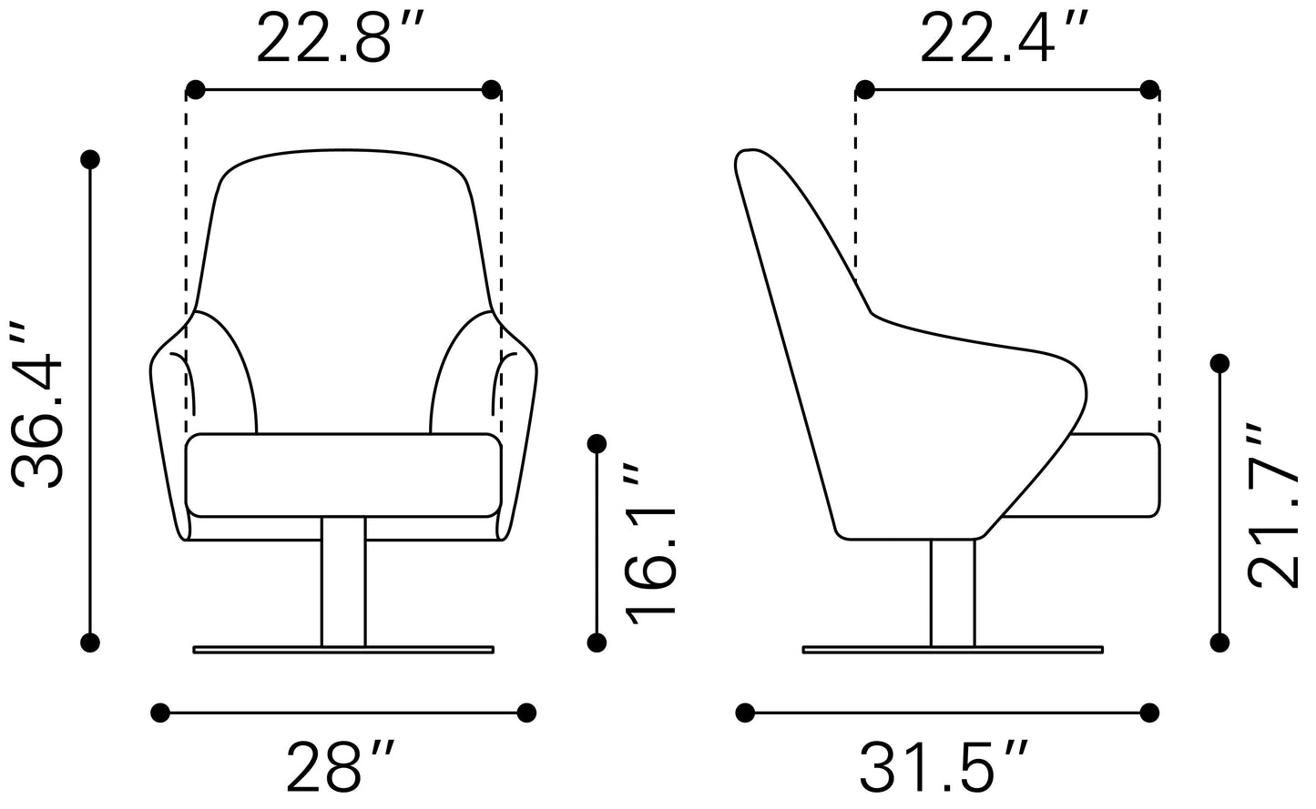 Withby Accent Chair Gray