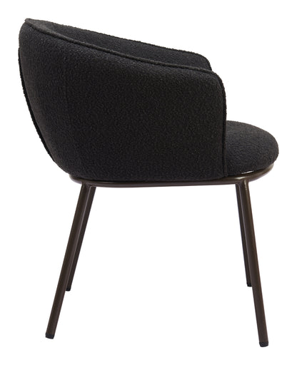 Essen Dining Chair - Black & Bronze Modern Upholstered Chairs for Stylish Dining Rooms