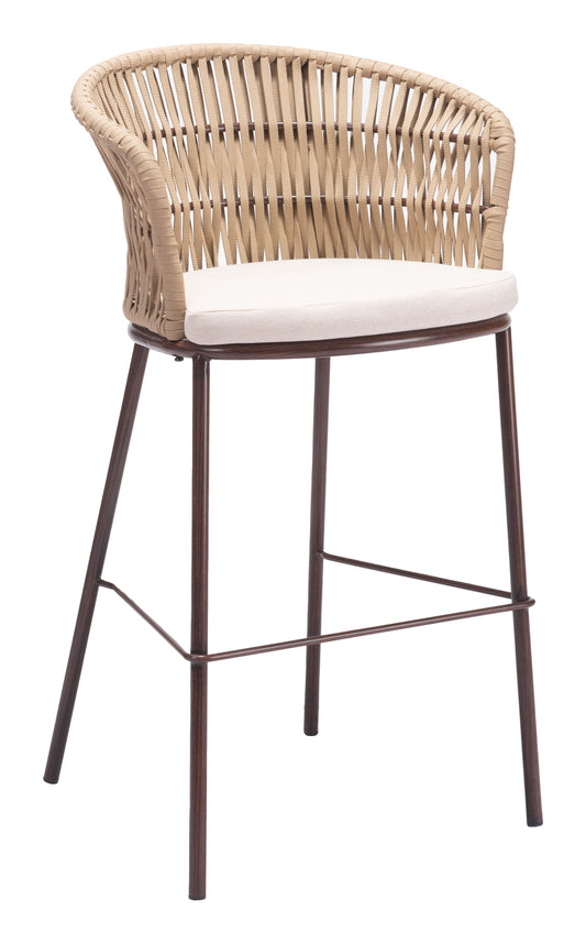 Freycinet Barstool Natural (Set of 2) - Stylish & Comfortable Barstools with a Natural Finish for a Fresh, Modern Look