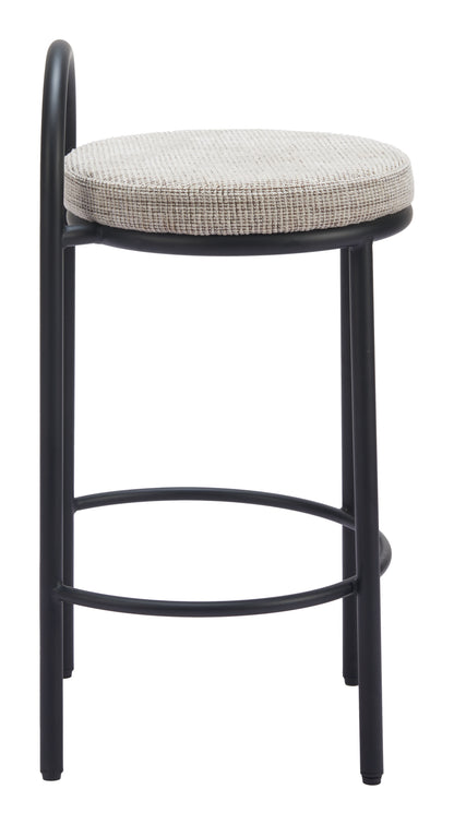 Sisal Counter Stool (Set of 2) Beige Tweed