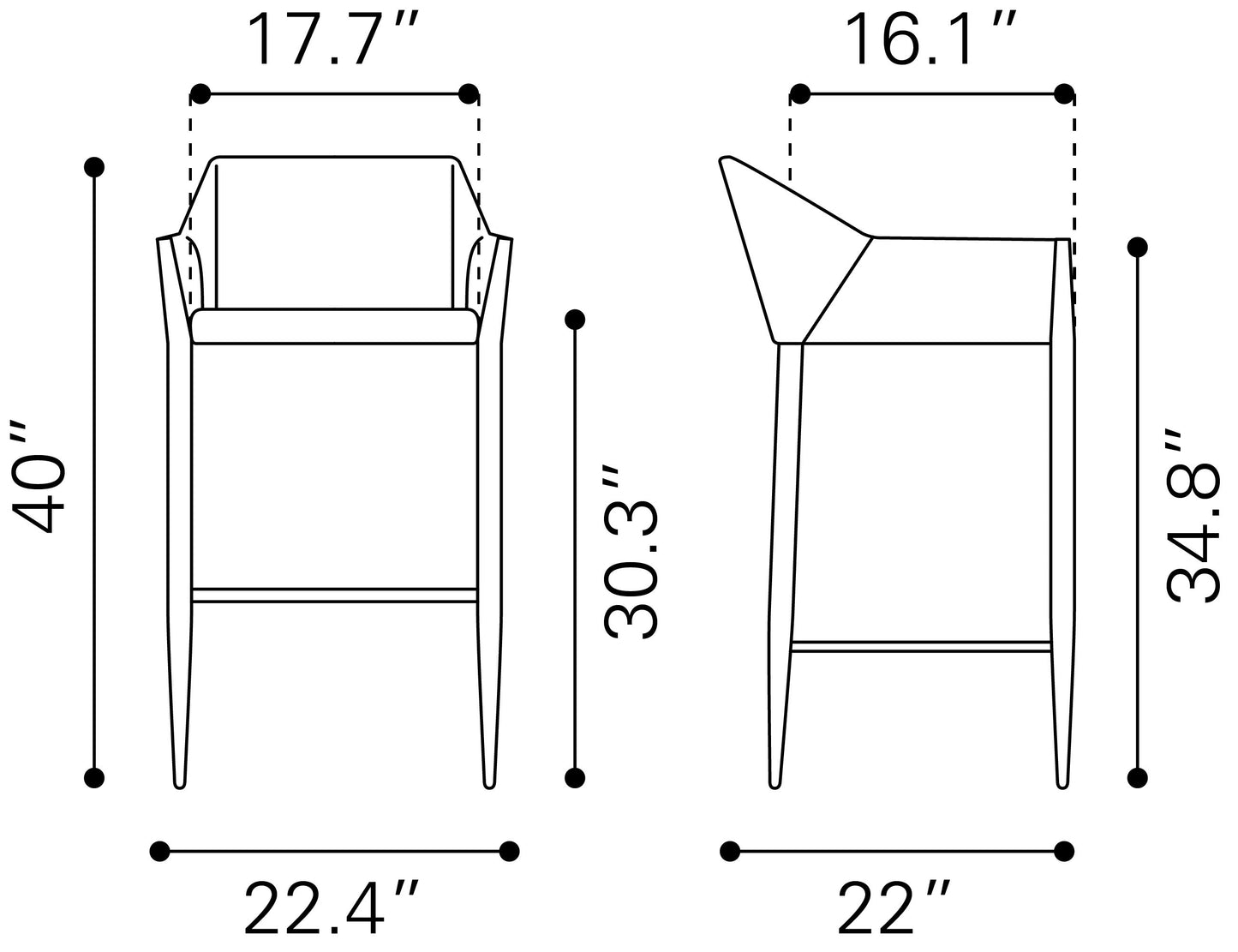 Andover Barstool Beige