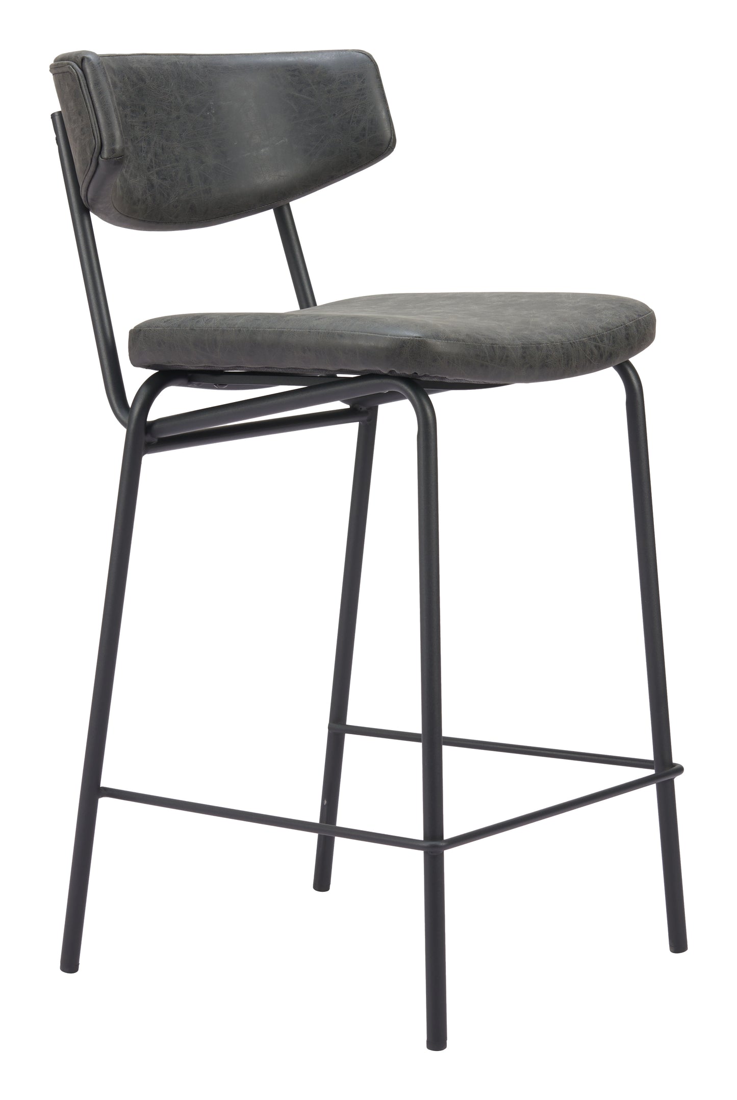 Charon Counter Stool (Set of 2) Vintage Black