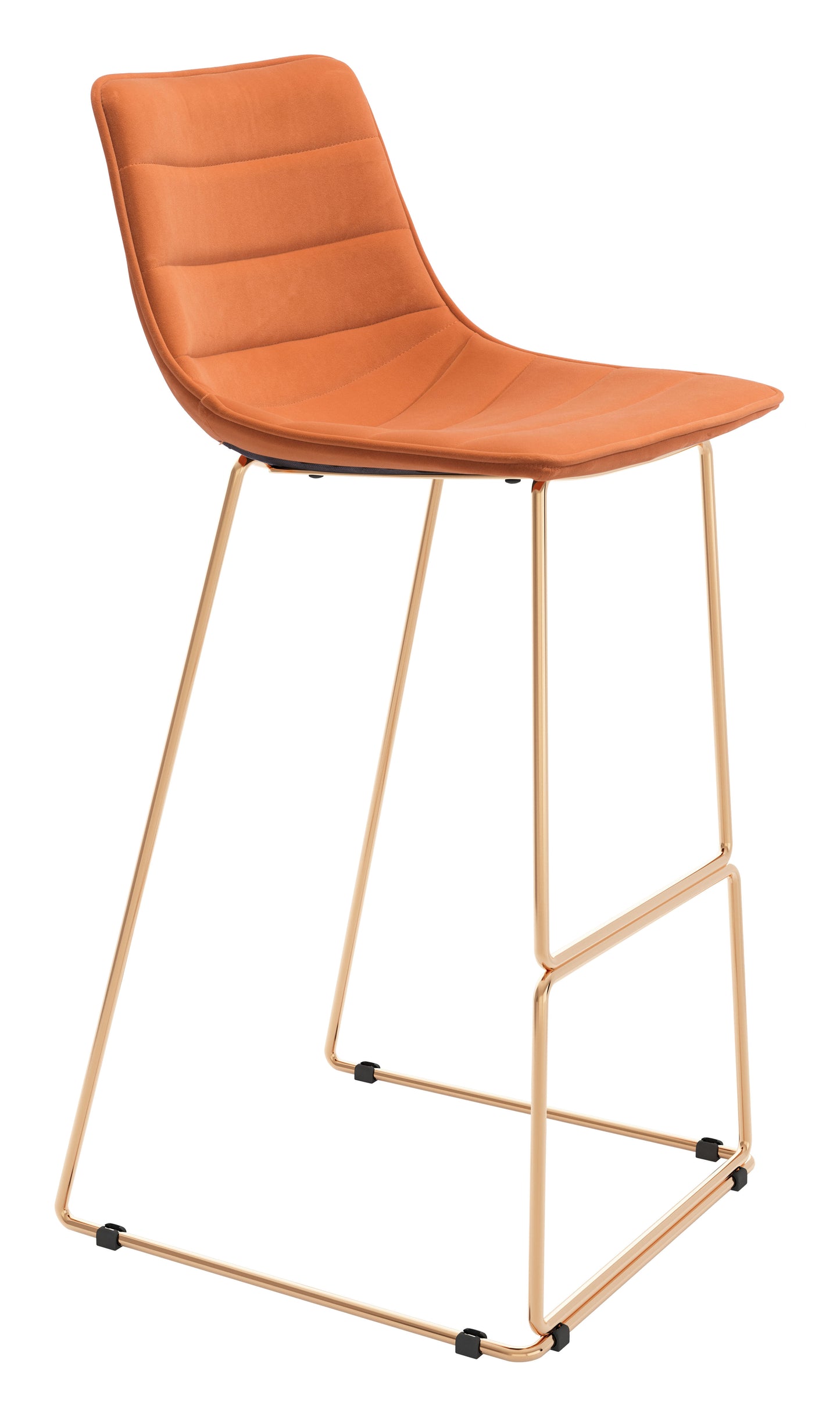 Adele Barstool (Set of 2) Orange & Gold