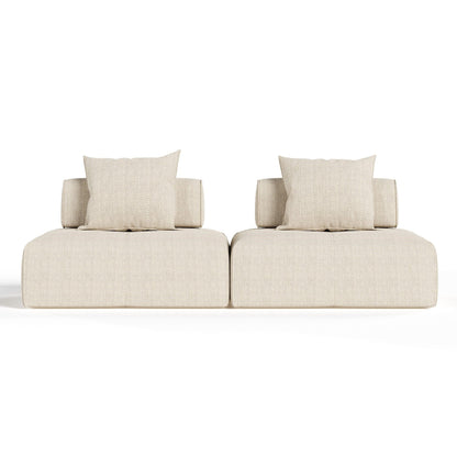 Mondo Modular Beige Fabric Sectional Sofa
