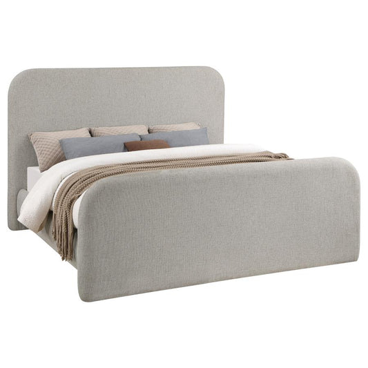 Wren Upholstered Platform Bed in Grey - Sleek and Modern Design for a Comfortable and Stylish Bedroom Retreat