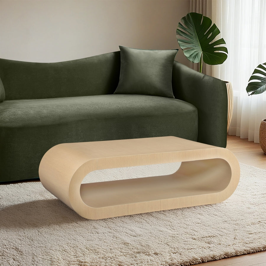 Sono Paper Veneer Coffee Table – Modern Minimalist Design with Smooth Wood Finish