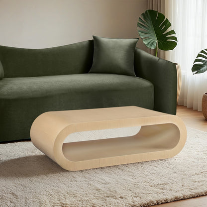 Sono Paper Veneer Coffee Table – Modern Minimalist Design with Smooth Wood Finish