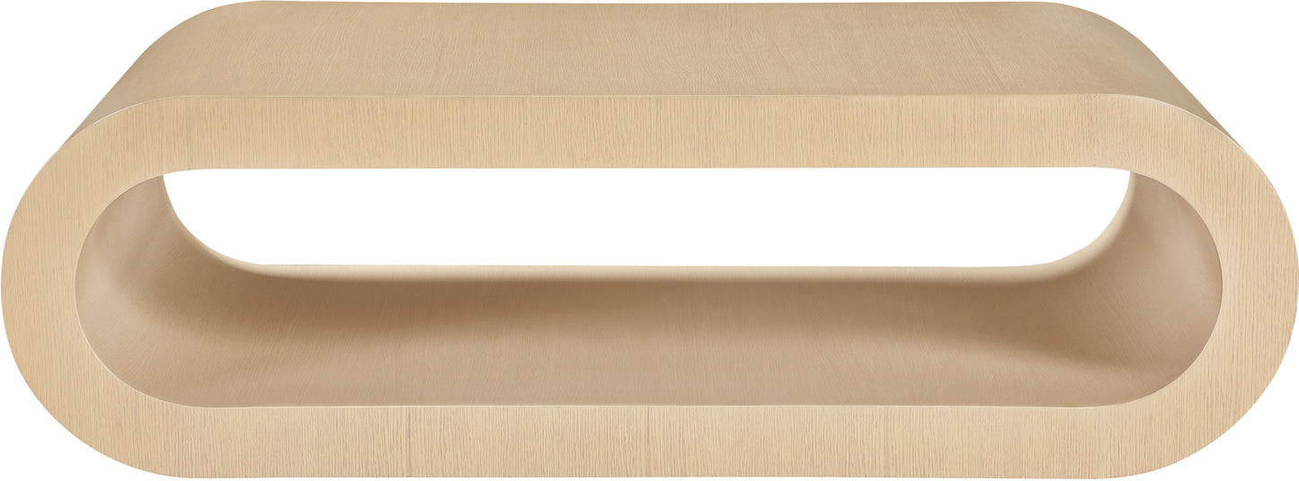 Sono Paper Veneer Coffee Table – Modern Minimalist Design with Smooth Wood Finish