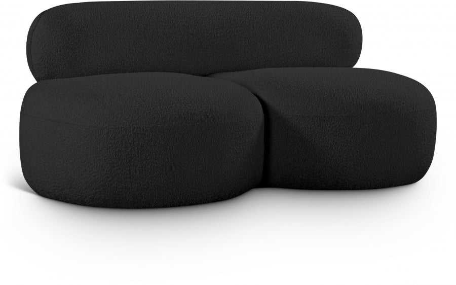 Venti 65'' Boucle Fabric Upholstered Loveseat – Cozy Modern 2-Seater with Textured Finish