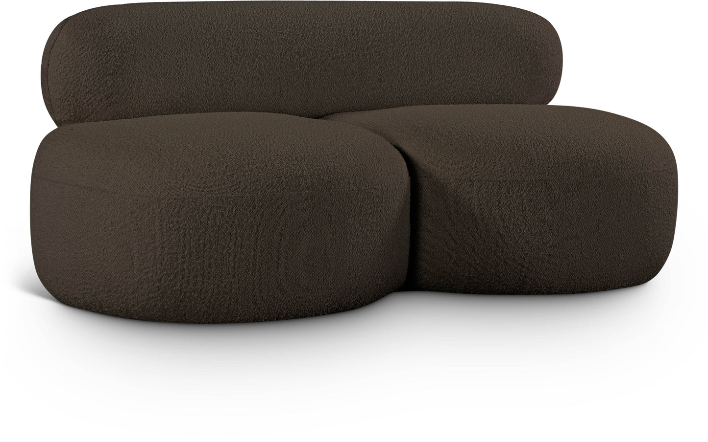 Venti 65'' Boucle Fabric Upholstered Loveseat – Cozy Modern 2-Seater with Textured Finish