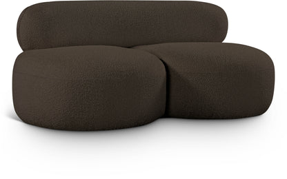 Venti 65'' Boucle Fabric Upholstered Loveseat – Cozy Modern 2-Seater with Textured Finish