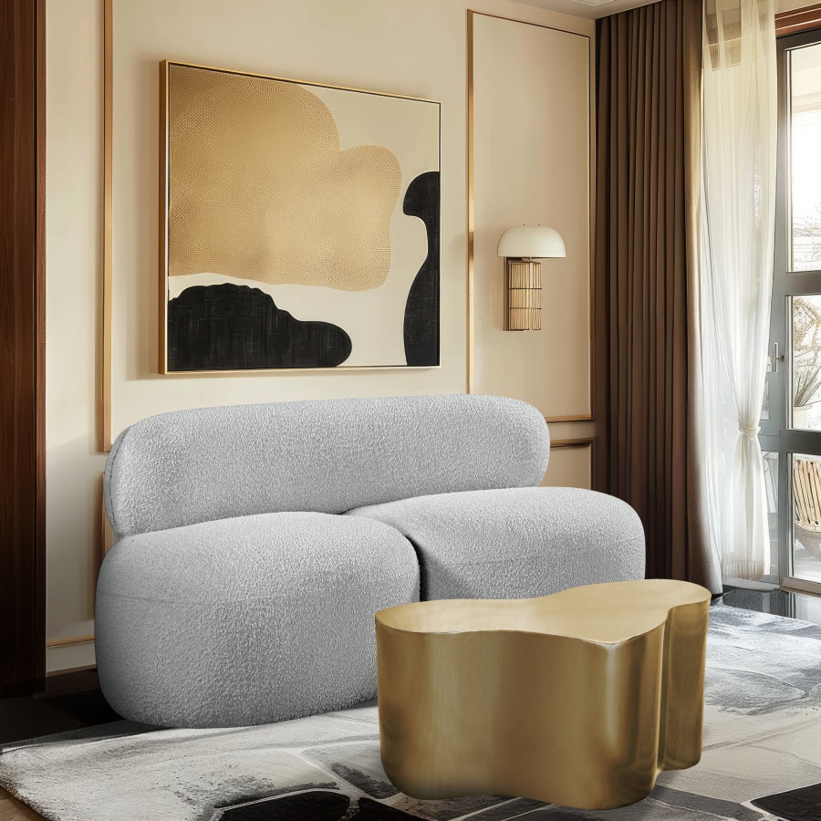 Venti 65'' Boucle Fabric Upholstered Loveseat – Cozy Modern 2-Seater with Textured Finish