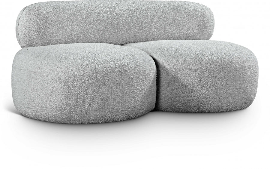 Venti 65'' Boucle Fabric Upholstered Loveseat – Cozy Modern 2-Seater with Textured Finish