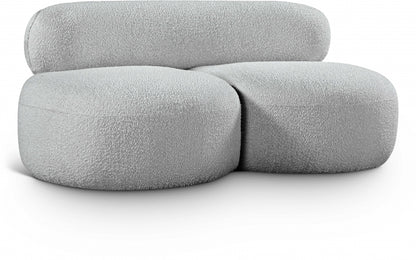 Venti 65'' Boucle Fabric Upholstered Loveseat – Cozy Modern 2-Seater with Textured Finish