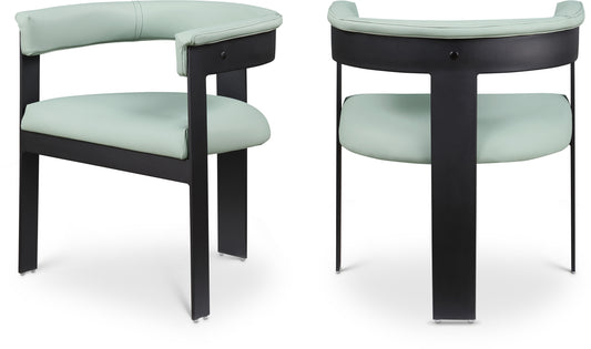Romeo Vegan Leather Upholstered Dining Chair Set of 2 – Modern Comfortable Seating