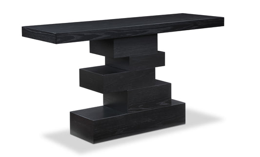Westmount Ash Veneer Console Table – Sleek Entryway Table with Modern Wood Grain Finish