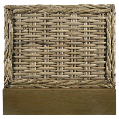 Zyla Woven Rattan Panel Bed in Kubu Grey - Coastal-Inspired Design with Natural Textures for a Relaxed and Stylish Bedroom