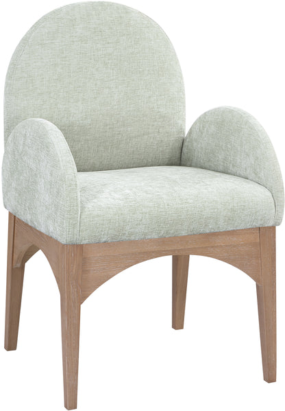 Waldorf Chenille Upholstered Dining Arm Chair – Elegant Comfort with Soft Textured Fabric