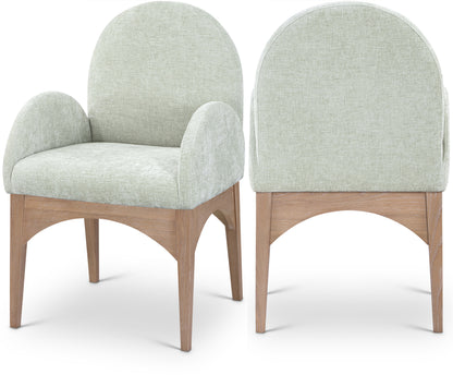 Waldorf Chenille Upholstered Dining Arm Chair – Elegant Comfort with Soft Textured Fabric