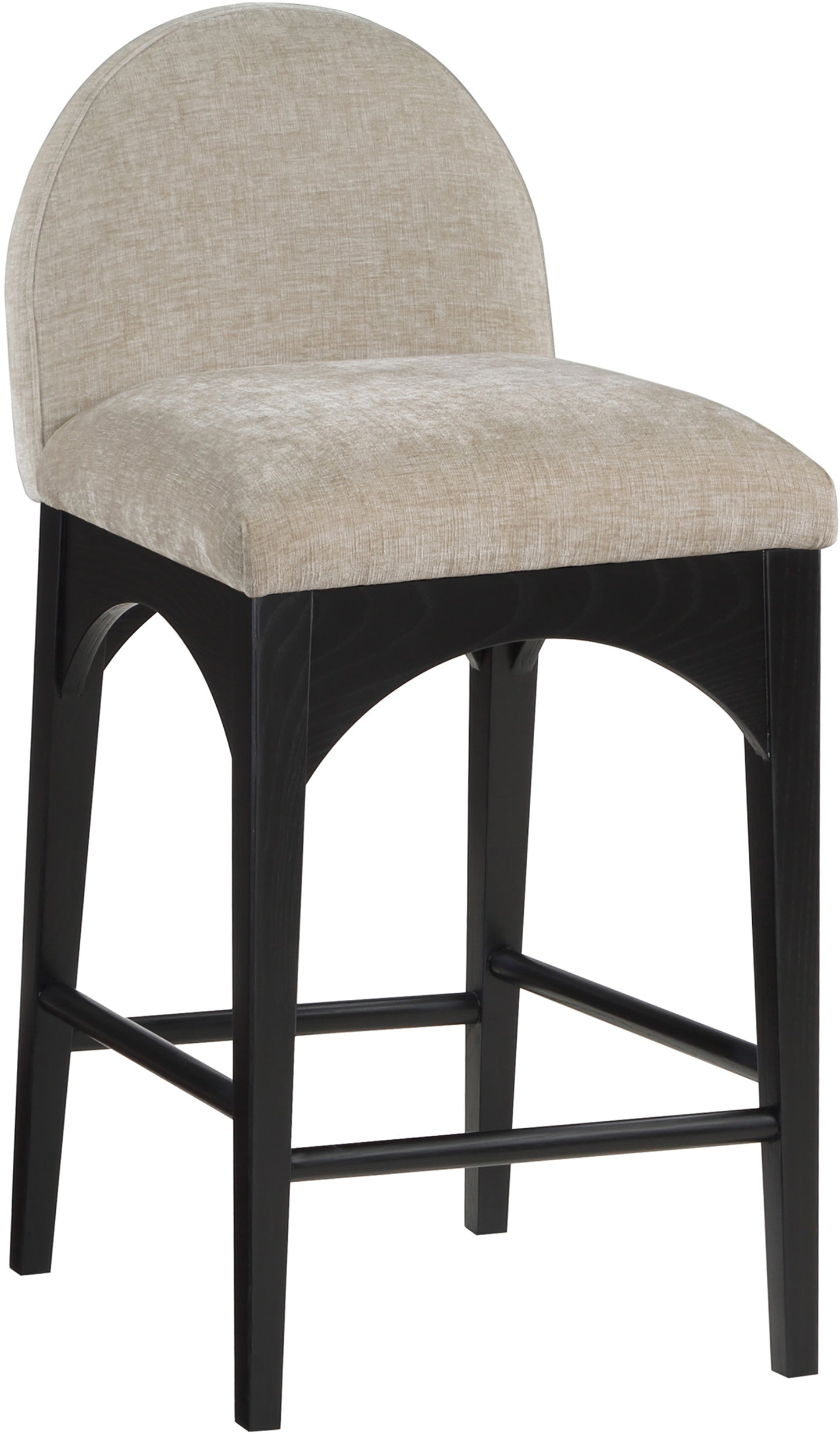 Waldorf Chenille Fabric Upholstered Counter Stool – Soft Textured Seating with Modern Style
