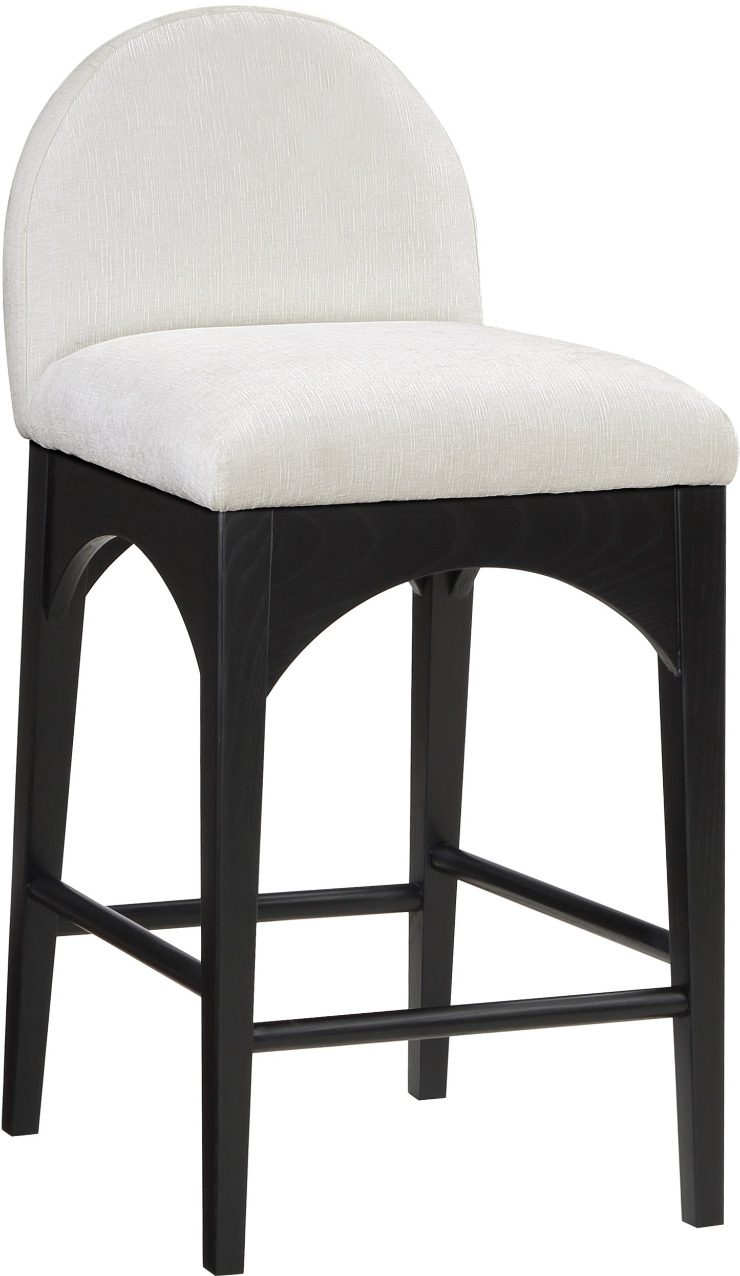 Waldorf Chenille Fabric Upholstered Counter Stool – Soft Textured Seating with Modern Style