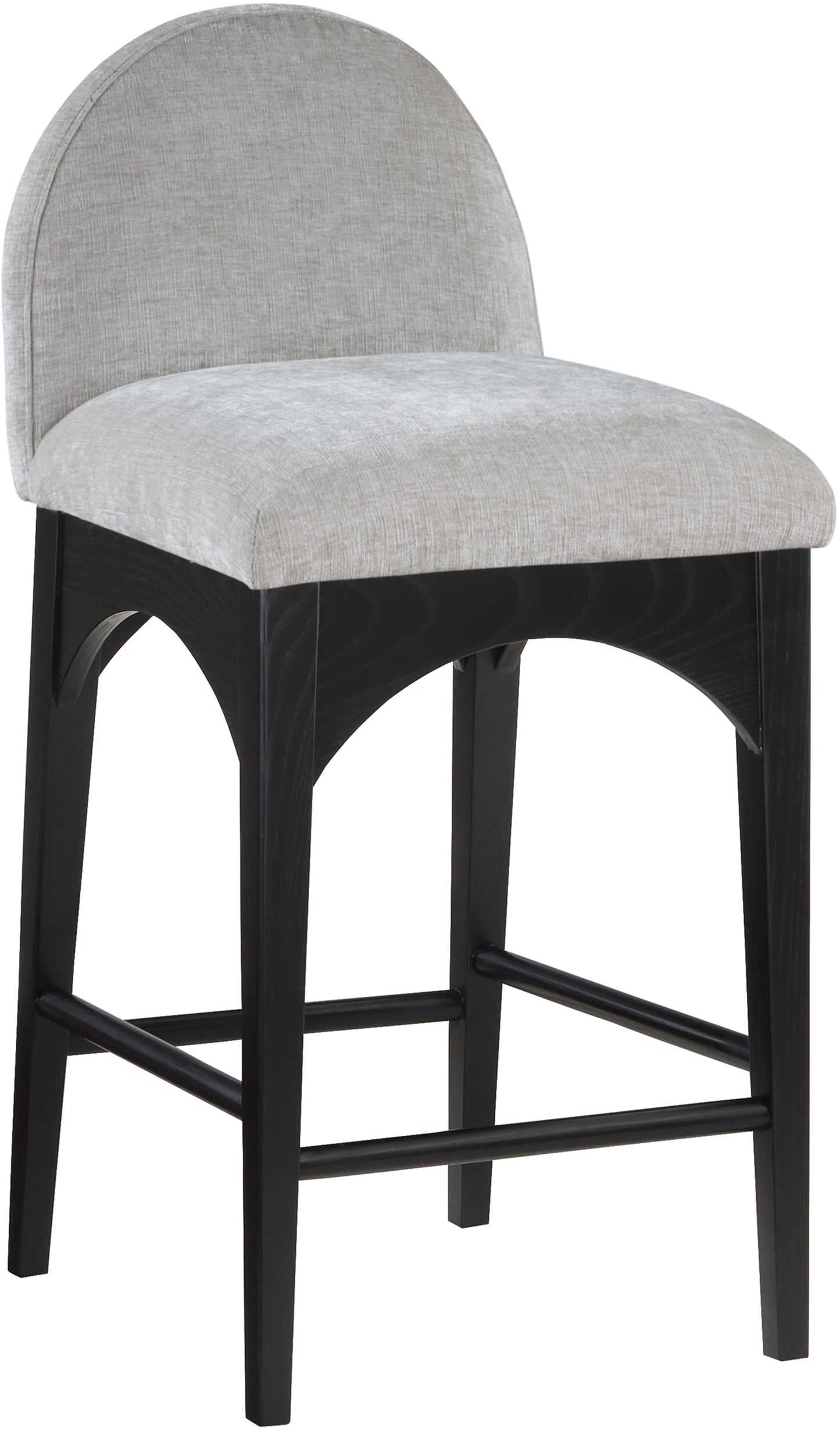 Waldorf Chenille Fabric Upholstered Counter Stool – Soft Textured Seating with Modern Style