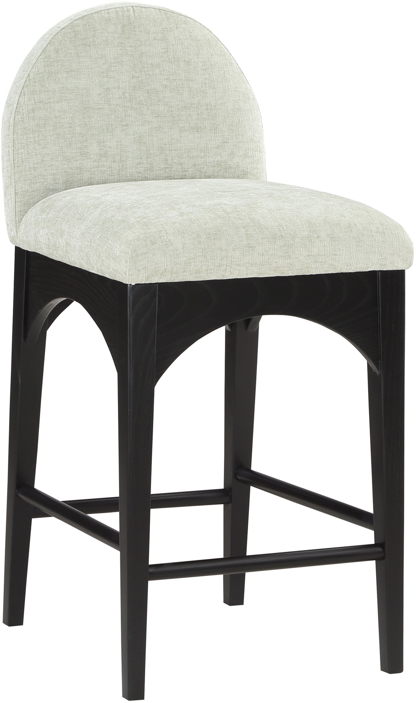 Waldorf Chenille Fabric Upholstered Counter Stool – Soft Textured Seating with Modern Style