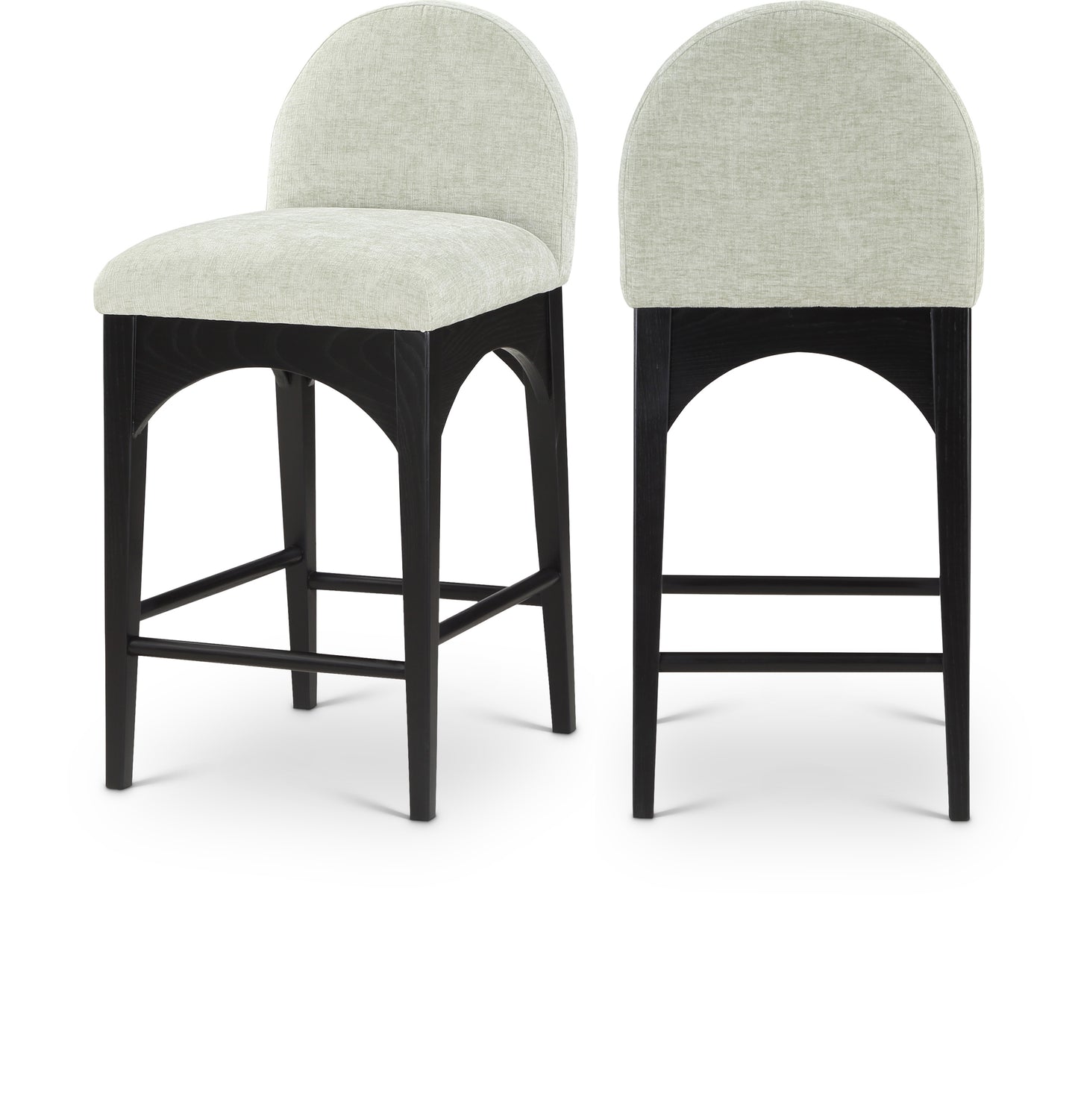 Waldorf Chenille Fabric Upholstered Counter Stool – Soft Textured Seating with Modern Style