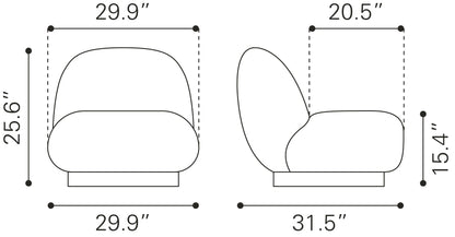 Myanmar Accent Chair Cream