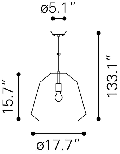 Impala Ceiling Lamp Brown