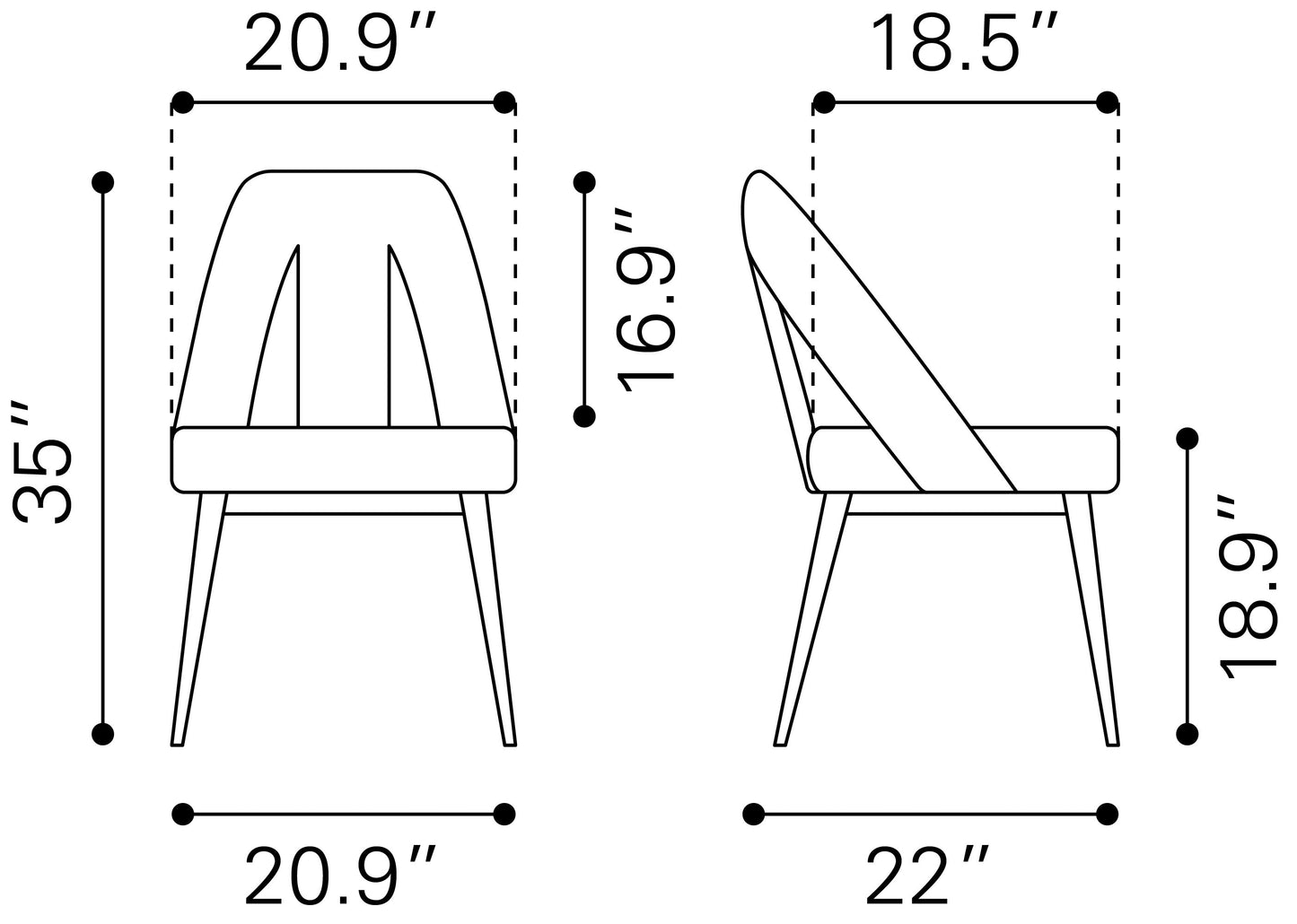 Artus Dining Chair Ivory