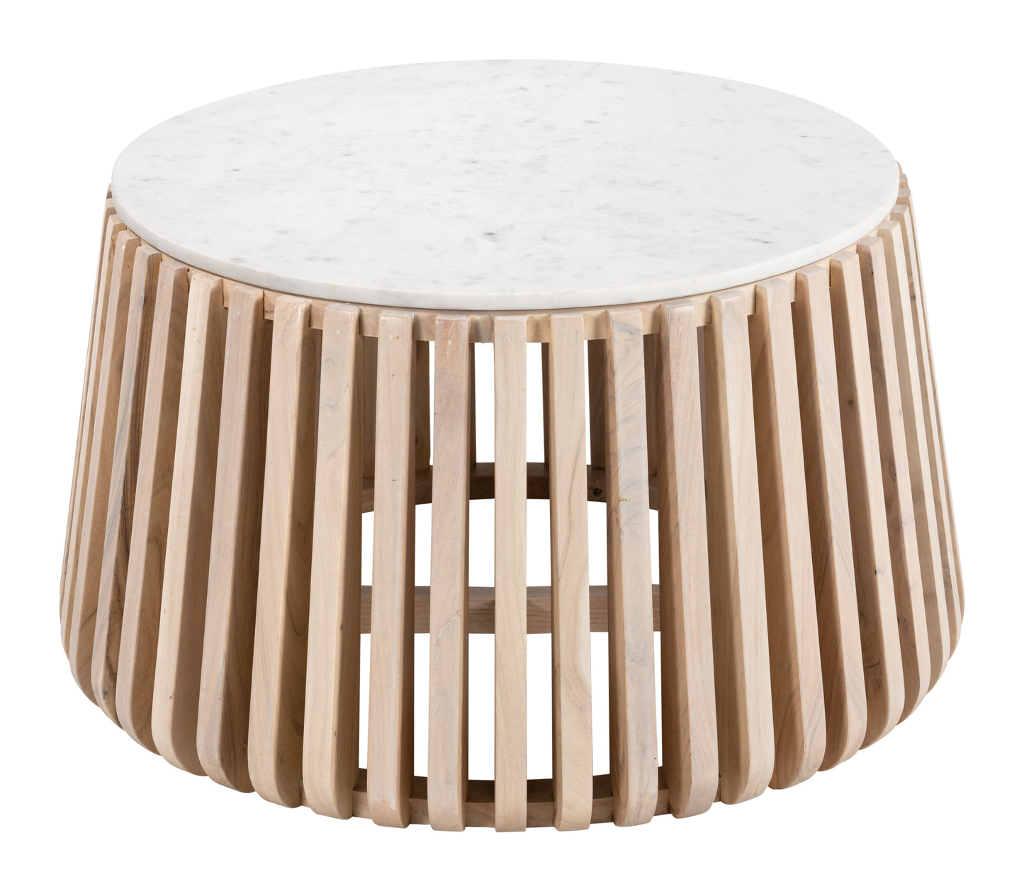 Cyprus Coffee Table - White & Natural Sleek and Elegant Coffee Table for Contemporary Living Rooms