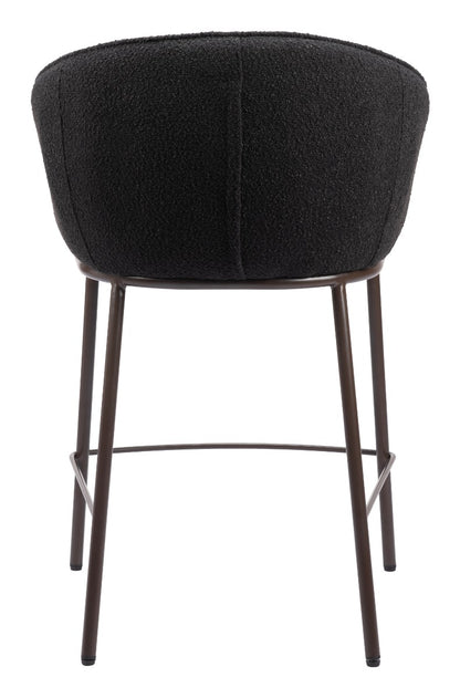 Essen Counter Stool - Black & Bronze Elegant and Stylish Counter Stool for Contemporary Kitchens and Dining Spaces