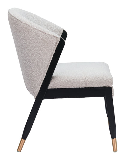 Pula Dining Chair - Misty Gray Modern and Comfortable Upholstered Chair for Stylish Dining Rooms