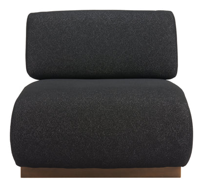 Barsa Accent Chair - Black Sleek and Modern Upholstered Chair for Contemporary Living Spaces