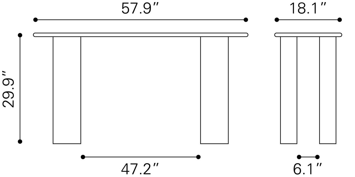 Risan Console Table Natural