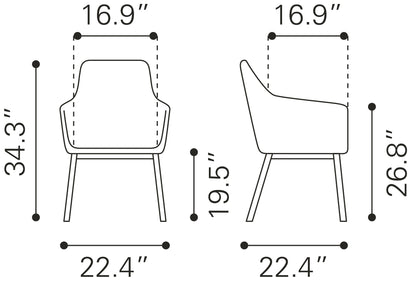 Adage Dining Chair (Set of 2) Beige