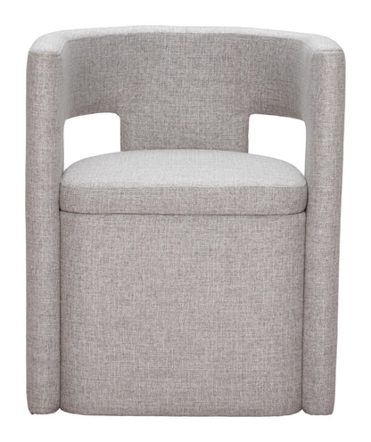 Papua Dining Chair - Gray Stylish and Comfortable Upholstered Chair for Modern Dining Rooms